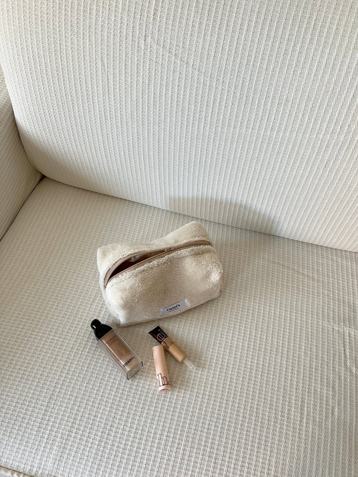Beauty case teddy beige