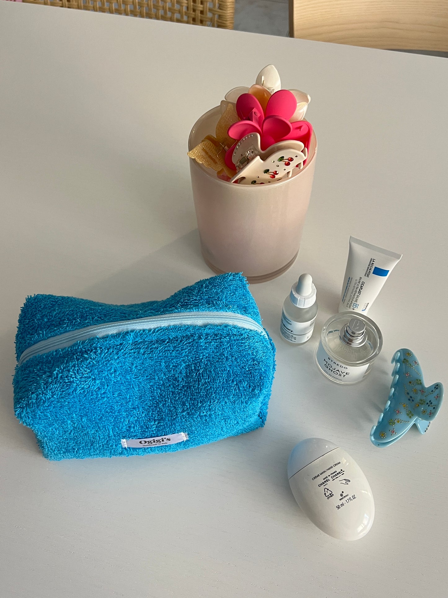 Beauty case bluette terry