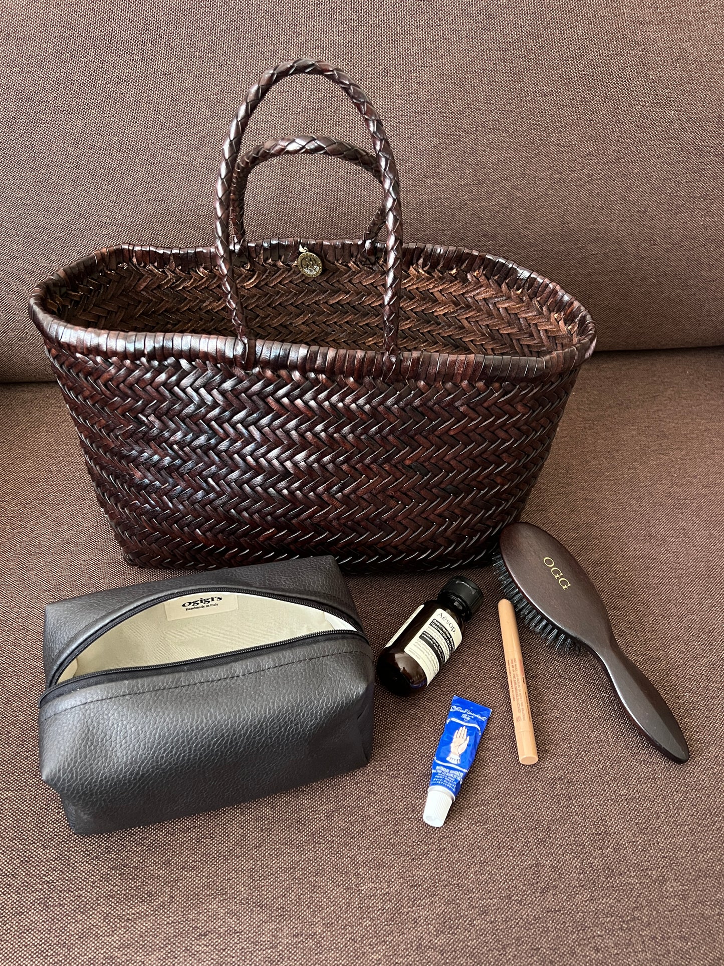 Vegan leather beauty case