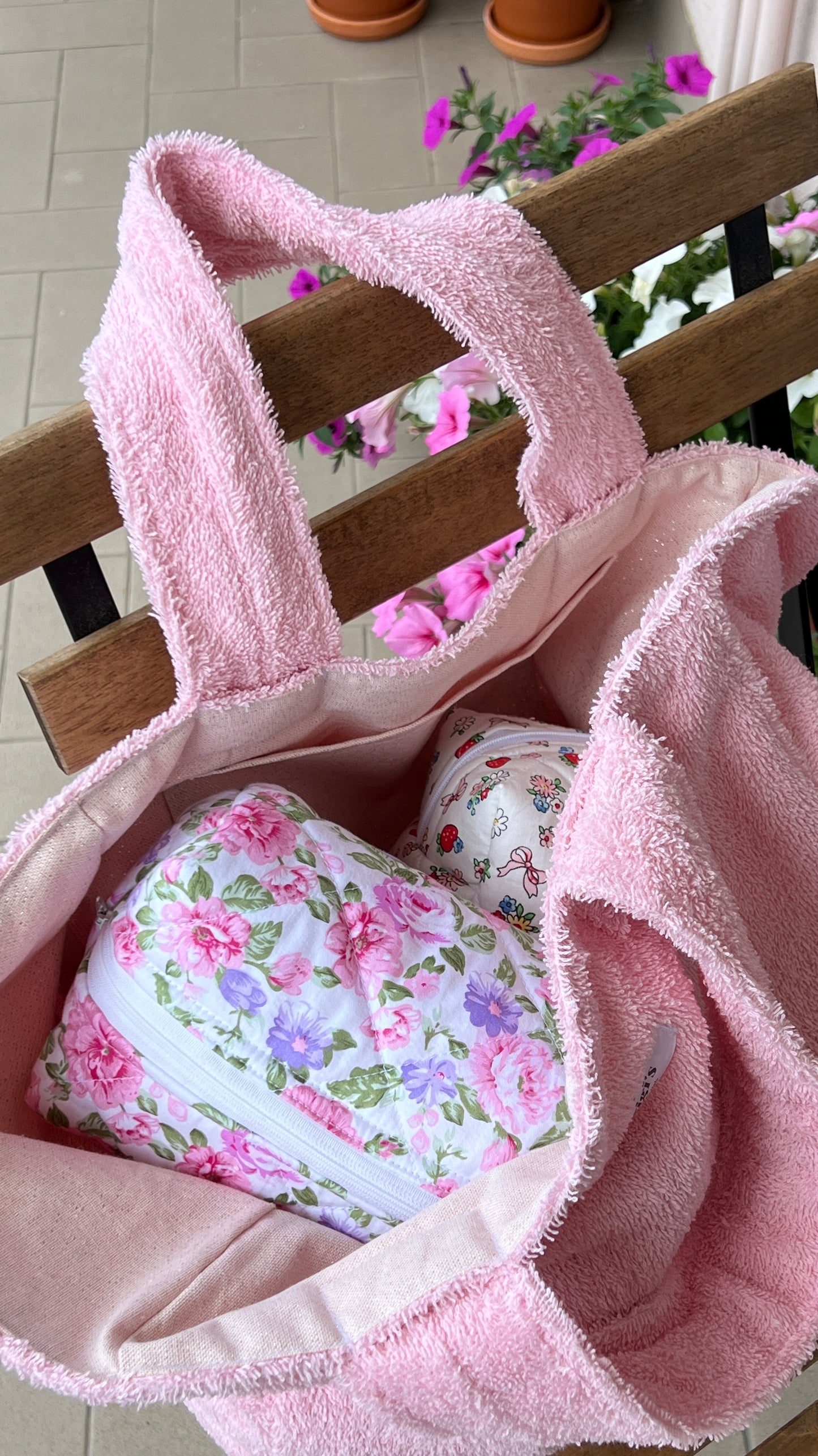 Terry tote bag