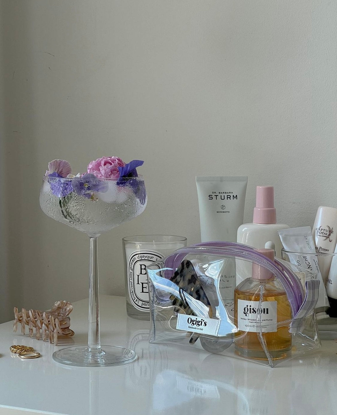 Beauty case glassy