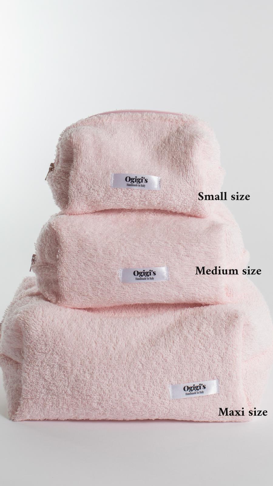 Beauty case blush pink terry