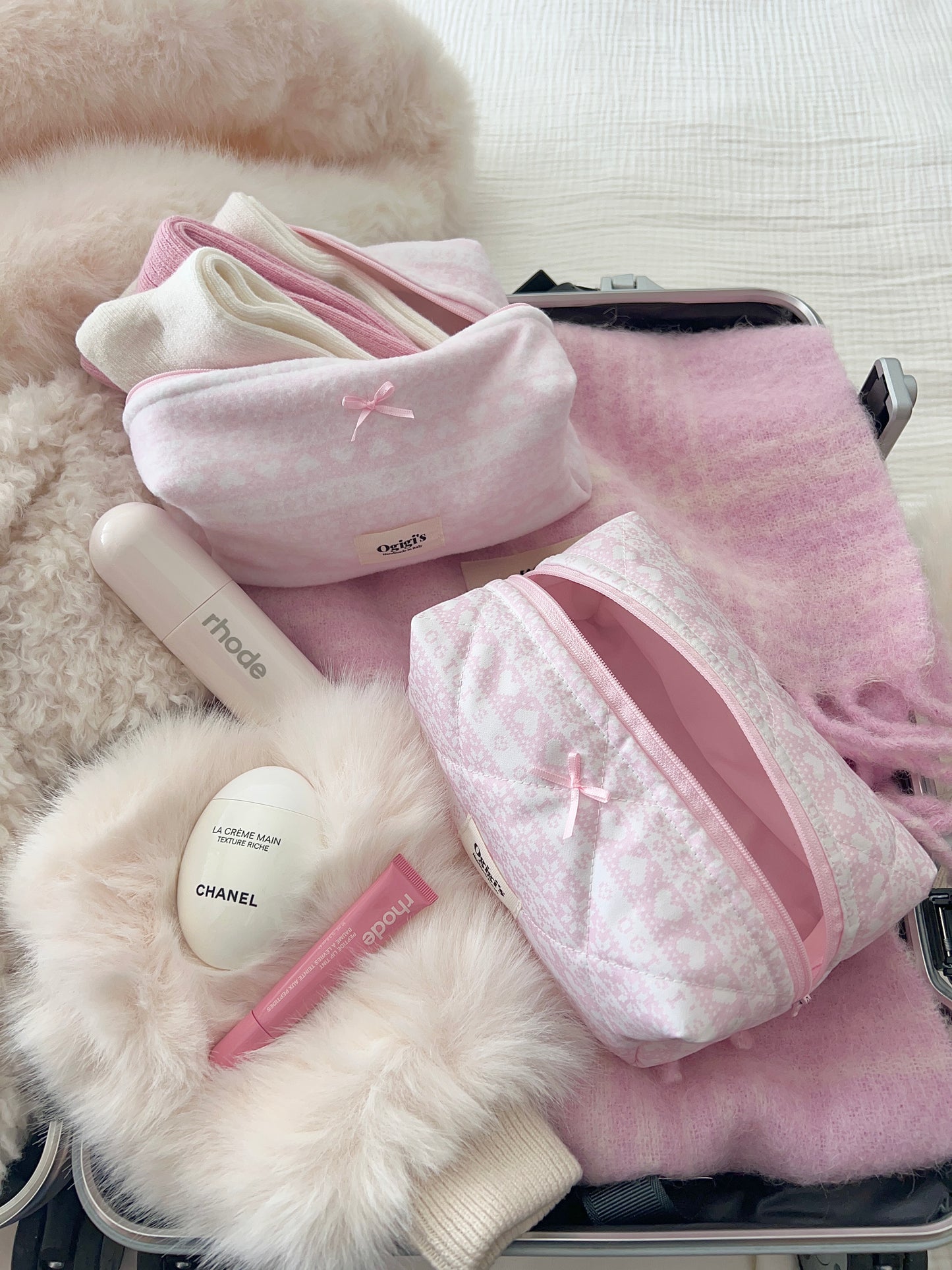 Beauty case pink snow