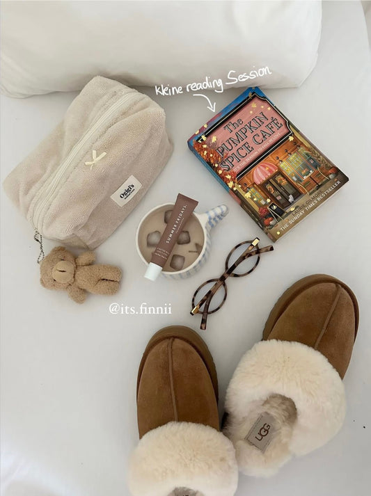 Beauty case teddy beige