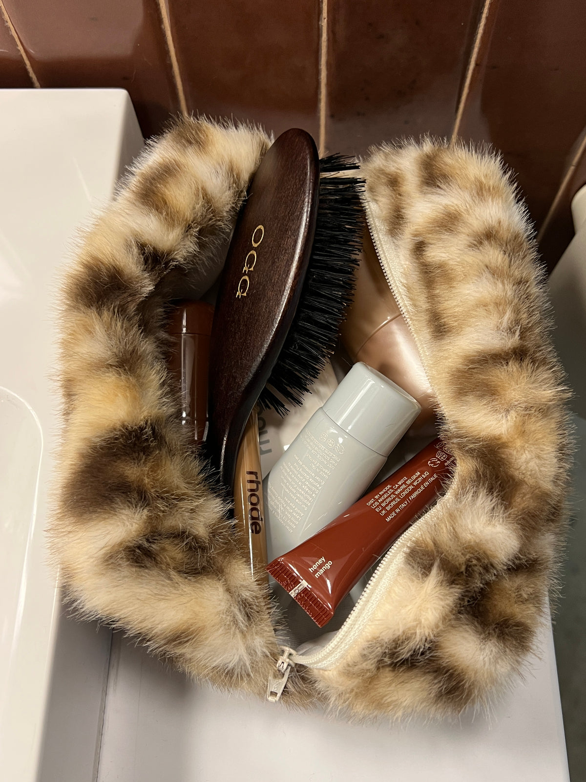 Beauty case animal print