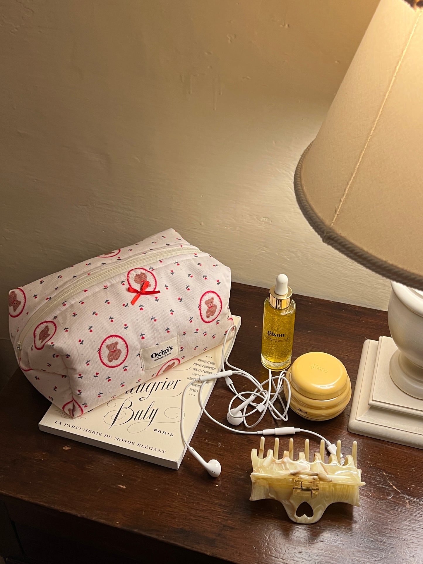 Beauty case velour crisp