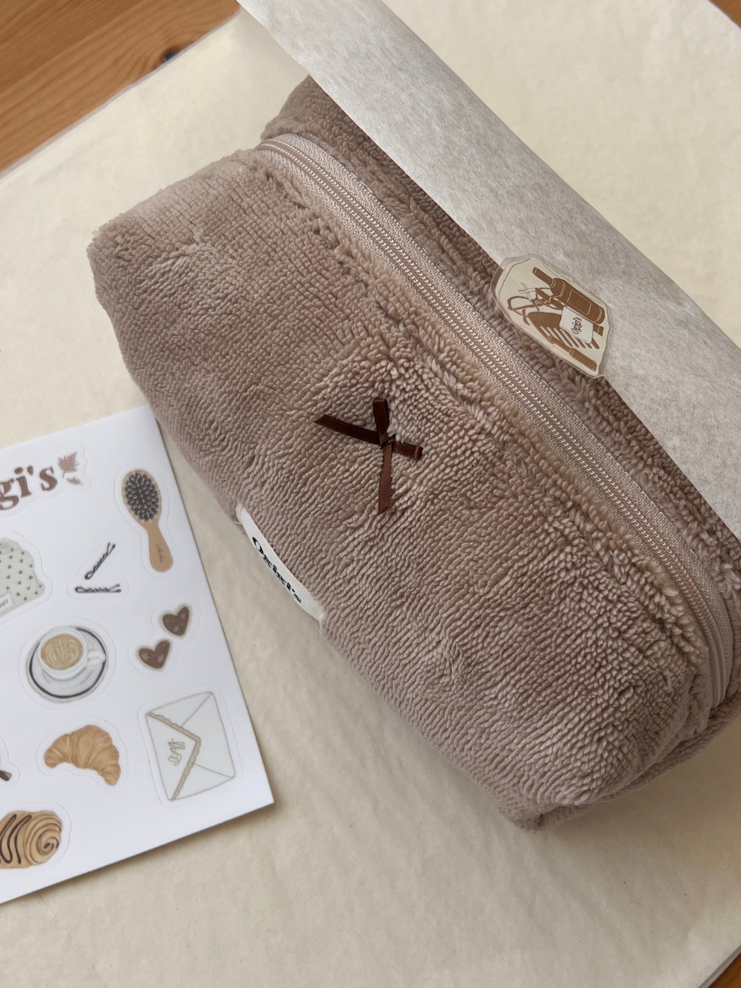 Beauty case teddy toasted
