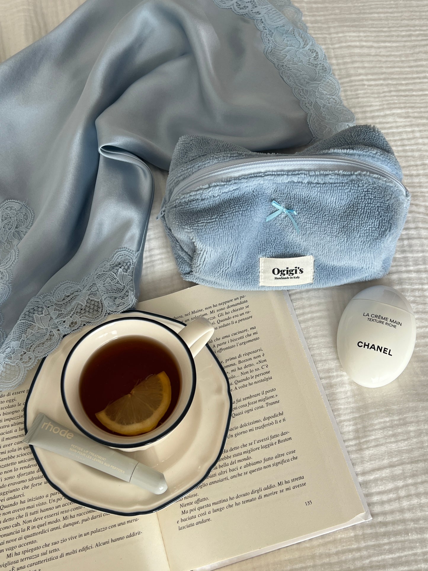 Beauty case sky blue