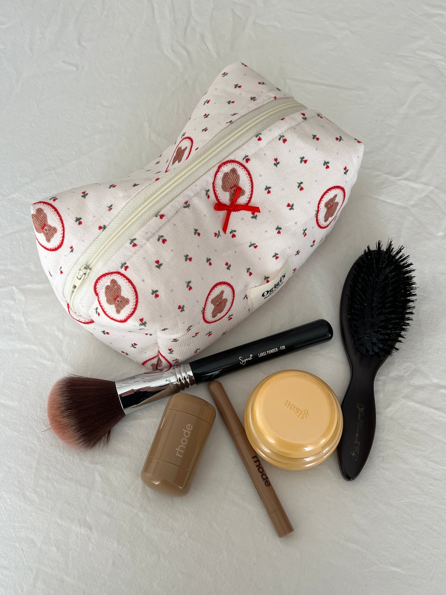 Beauty case velour crisp