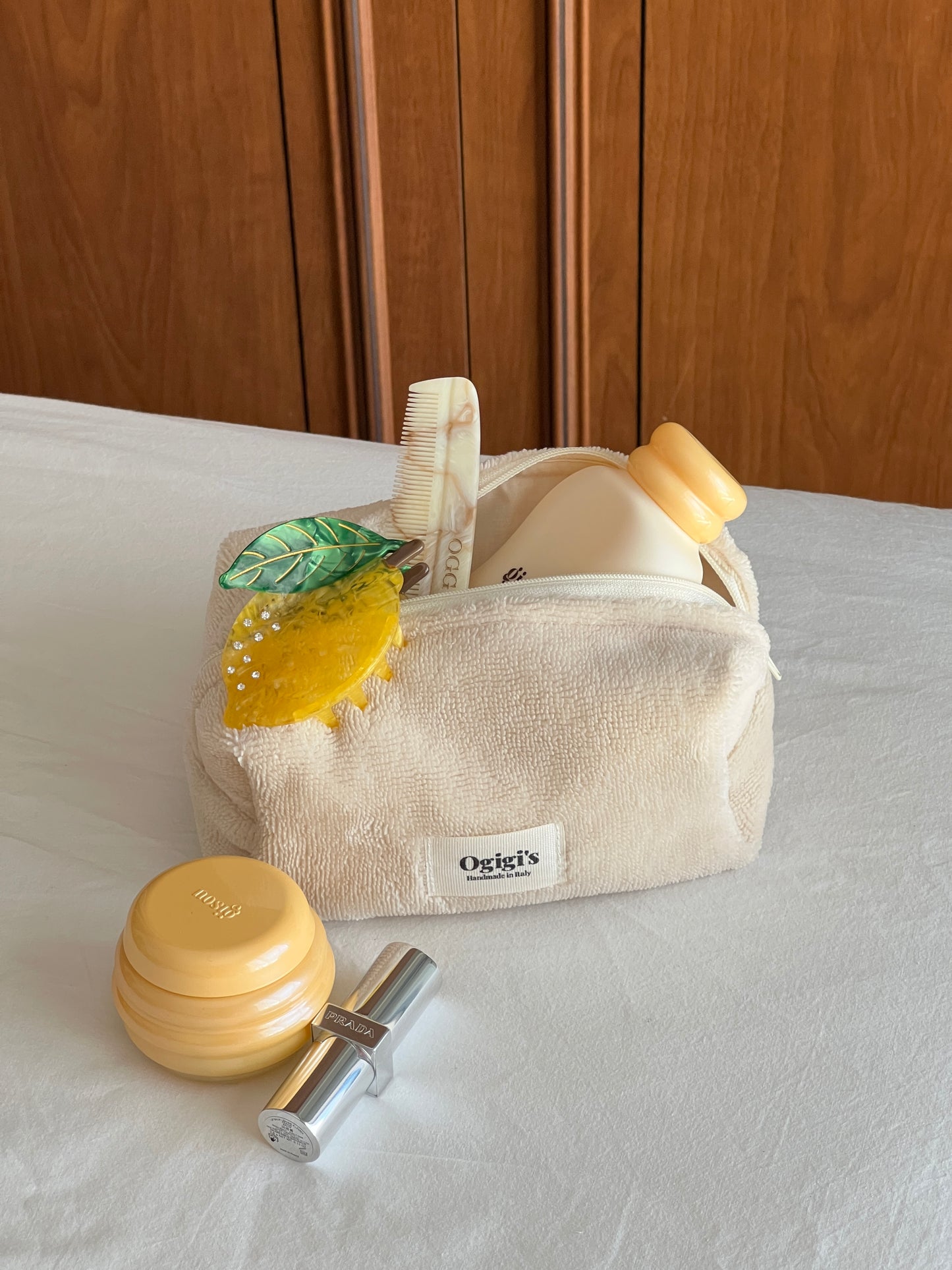 Beauty case teddy beige