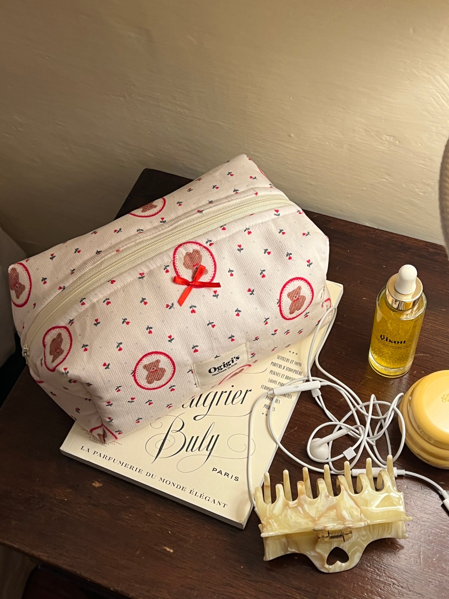 Beauty case velour