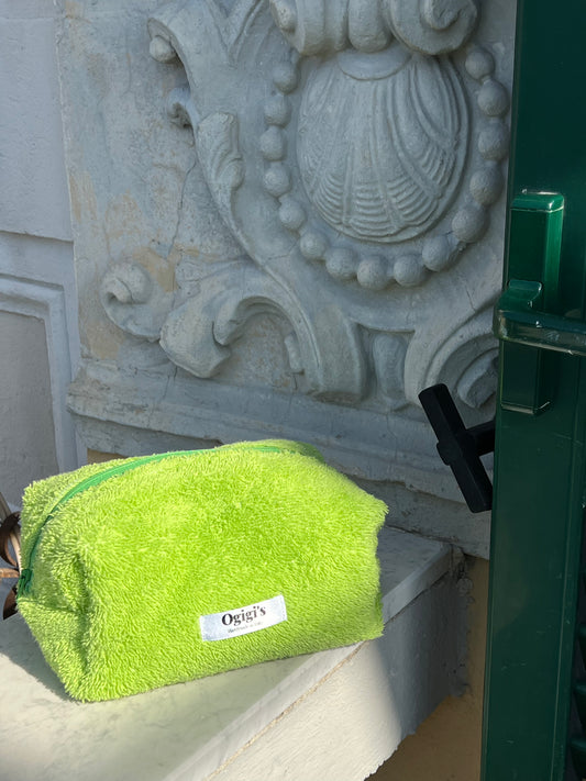 Beauty case pistacchio terry